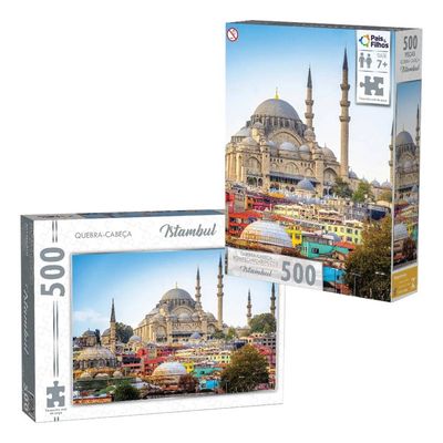 Quebra-Cabeça - 500 peças - Istambul - Pais e Filhos