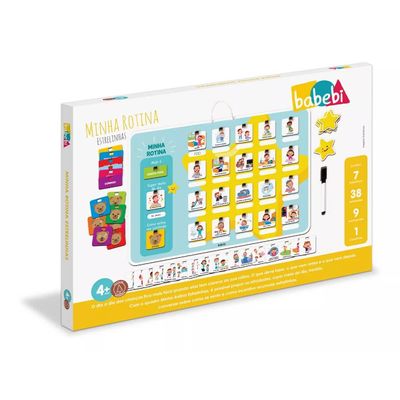 Minha Rotina Estrelinhas Brinquedo Educativo Infantil