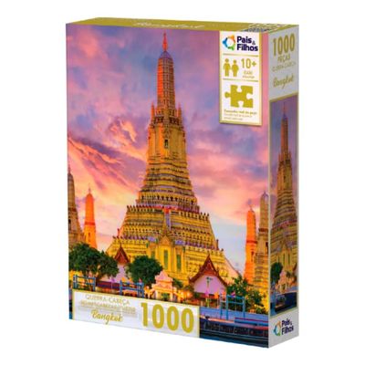 Quebra-Cabeça - 1000 peças - Bangkok - Pais e Filhos