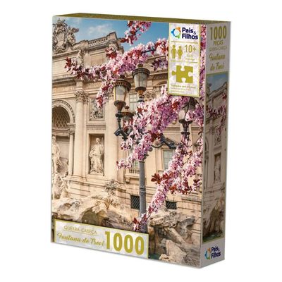 Quebra-Cabeça - 1000 peças - Fontana di Trevi - Pais e Filhos