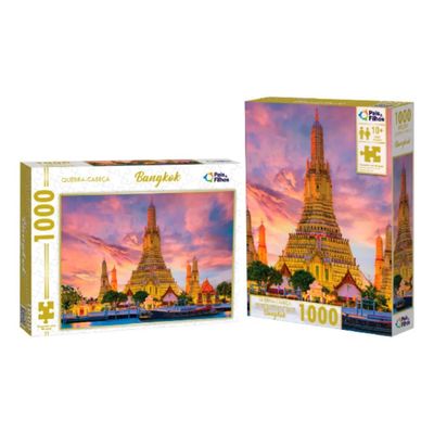 Quebra-Cabeça - 1000 peças - Bangkok - Pais e Filhos