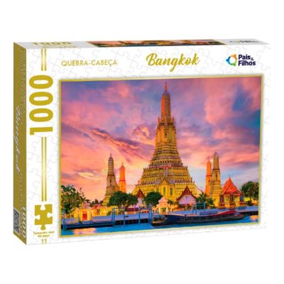 Quebra-Cabeça - 1000 peças - Bangkok - Pais e Filhos
