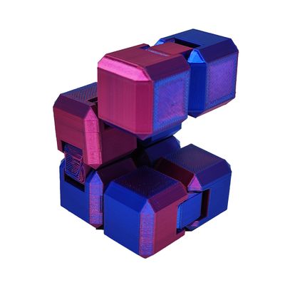 Fidget Cubo Infinito Anti Estresse Cube Infinity 3D Bicolor