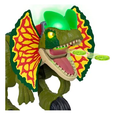 Imaginext Dilophosaurus Gigante Com Som E Luz Mattel - HVY16