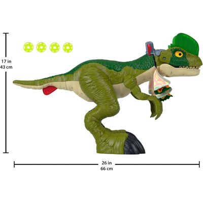 Imaginext Dilophosaurus Gigante Com Som E Luz Mattel - HVY16