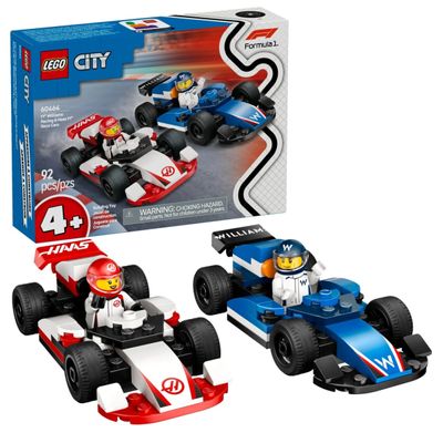 Lego City F1 Williams Racing e Haas  92 Peças - 60464