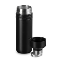 GARRAFA LE CREUSET TÉRMICA ON THE GO EM AÇO INOXIDÁVEL 1 LITRO MATTE BLACK 41066330000001