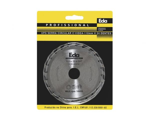 Serra Circ Mad Widea 4.3/8X24Dx20Mm 6Pg Blister