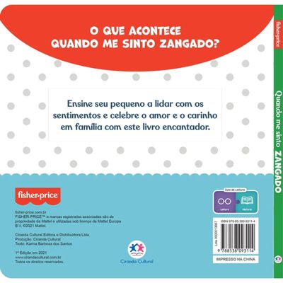 FISHER PRICE - QUANDO ME SINTO: ZANGADO - CIRANDA CULTURAL