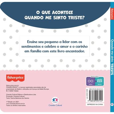 FISHER PRICE - QUANDO ME SINTO: TRISTE - CIRANDA CULTURAL