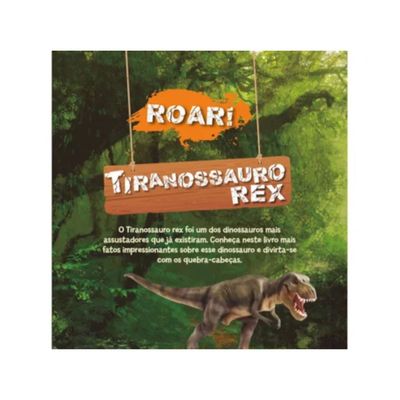 LIVRO TIRANOSSAURO REX - 4 QUEBRA-CABEÇAS - CIRANDA CULTURAL