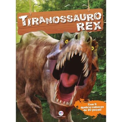 LIVRO TIRANOSSAURO REX - 4 QUEBRA-CABEÇAS - CIRANDA CULTURAL