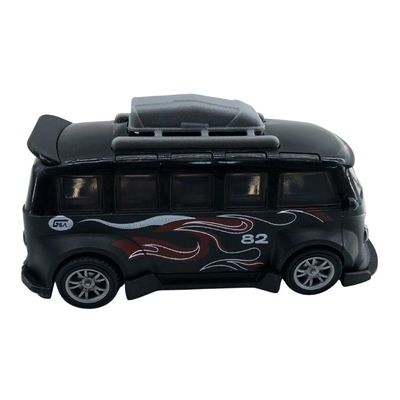 Mini Carrinho Pull Back Garagem S.A. Turbo Aventura - Preta 82