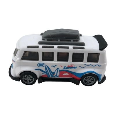 Mini Carrinho Pull Back Garagem S.A. Turbo Aventura - Branco Hello Summer