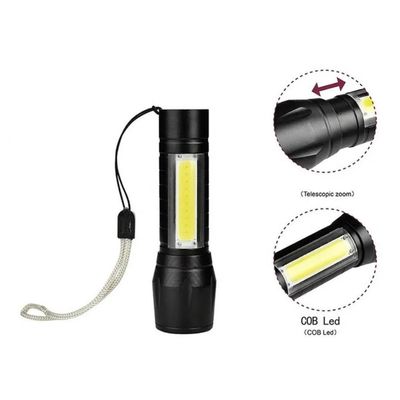 Lanterna Mini Led Cree Police Tática Recarregável Zoom Forte