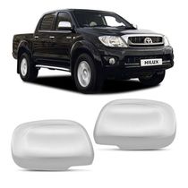 Jogo Aplique Capa Cromada Retrovisor Toyota Hilux 2007