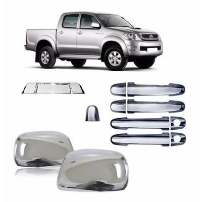 Kit Aplique Cromado Maçaneta Retrovisor Traseira Hilux 2005