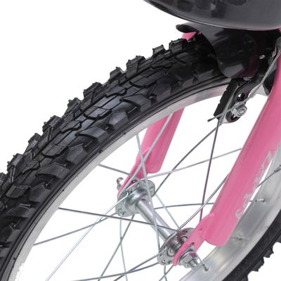 Bicicleta Infantil Aro 16 Com Rodinhas De Treinamento E Cestinha Bike Criança Menina Zippy Rosa