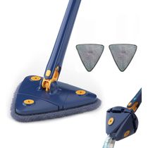Mop giratório de 360 °, esfregão seco e úmido ajustável giratório de 360 graus, esfregão -C/ 2 Pads Microfibra