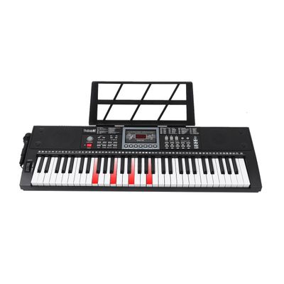 Kit Teclado Musical Portátil 61 Teclas Rhythmic 80 Bluetooth com Suporte em X