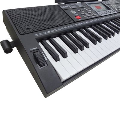 Kit Teclado Musical Portátil 61 Teclas Rhythmic 80 Bluetooth com Suporte em X
