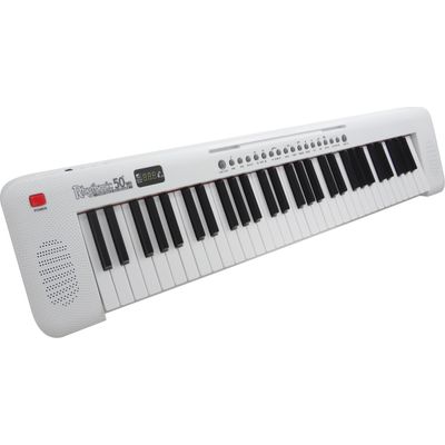 Teclado Musical Portátil 61 Teclas Rhythmic 50WH Branco