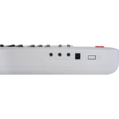 Teclado Musical Portátil 61 Teclas Rhythmic 50WH Branco