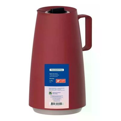 Bule Garrafa Térmica 1 Litro Exata Tramontina Vermelho