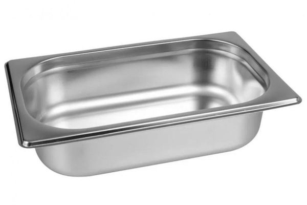 Cuba Gastronomica Inox GN 1/4 x 100mm (265x162mm) - Brasinox