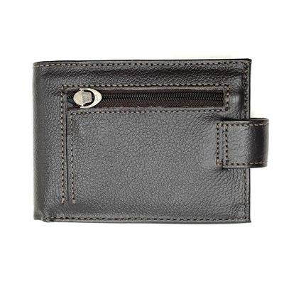 Carteira de Couro Masculina Fasolo H061 com Fecho Preto