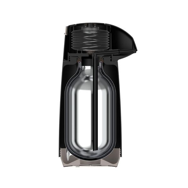 Garrafa Térmica Tramontina Exata em Plástico Preto com Ampola de Vidro 1 L
