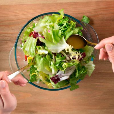 Colher Vazada Dourada Aço Inox Servir Saladas Legumes