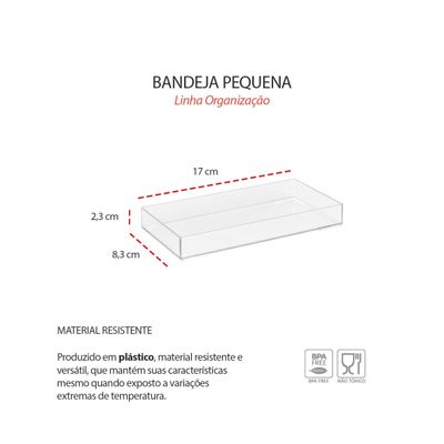 Bandeja Retangular Pequena Mini Servir Sushi Petiscos 17cm