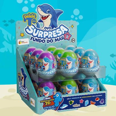 OVO SURPRESA SLIME - FUNDO DO MAR - SERIE 2 - 98g - GELELÉ