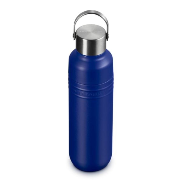 GARRAFA LE CREUSET TÉRMICA ON THE GO EM AÇO INOXIDÁVEL 500ML AZURE BLUE 41066282200001