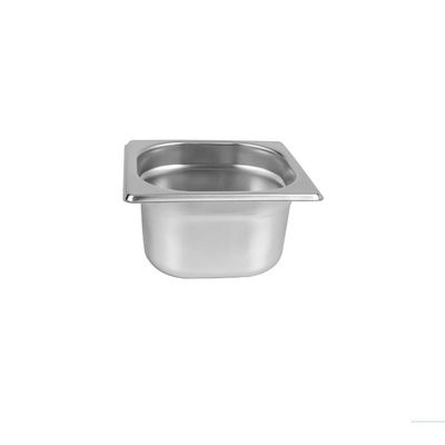 Cuba Gastronomica Inox GN 1/6x100mm (176x162mm) - Brasinox