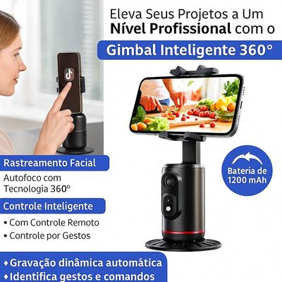 Gimbal Suporte Celular Rastreador Estabilizador Inteligente