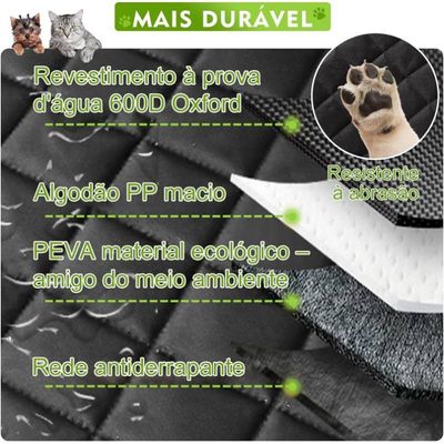 Capa Protetora Banco Traseiro Carro Preto com Verde