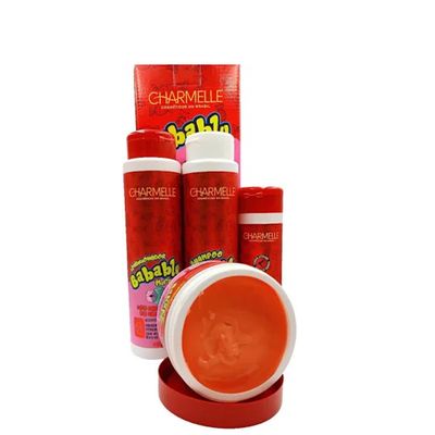 Kit Capilar Babablu 4 Itens Morango Babaloo Charmelle