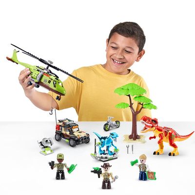 Blocos de Construção Max, Candide, Dino Adventure 592 peças
