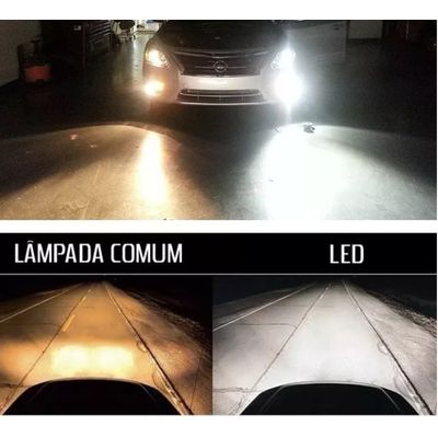 Kit Lâmpadas Super Led H27 6000k Branca