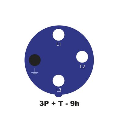 Tomada de Sobrepor Industrial 3P+T 32 A 220-250 Vca 9 H Tramontina