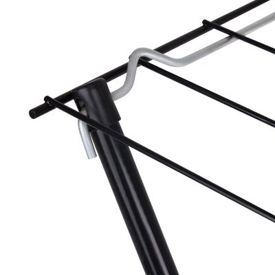 Varal de Chão Retrátil Slim Preto Mor