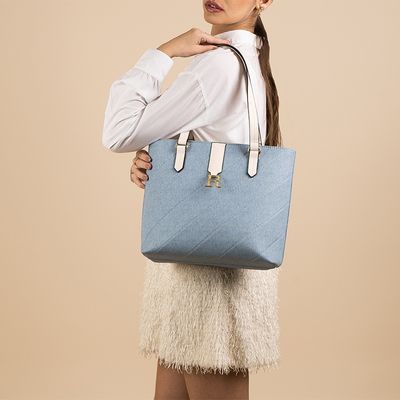 Bolsa Tote Shopper Feminina Rafitthy 28.23100 Azul