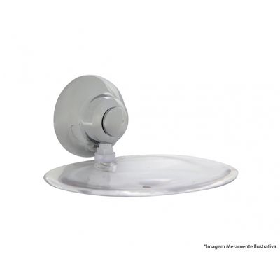 Saboneteira Parede Abs/Aluminio Design Cromado