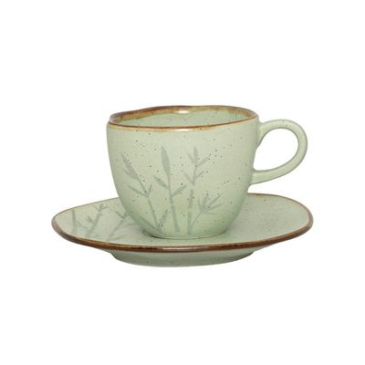 Jogo de Jantar 20 Peças Ryo Chá Bambu Porcelana Oxford