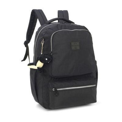 Mochila Juvenil Notebook Crinkle Up4You Luxcel MJ48985UP Preto