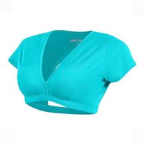 Top Mormaii Cropped Manga Beach Sports Liso Feminino