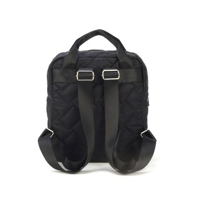 Mochila Feminina Nylon Gash BG72605 Matelassê Preto