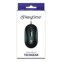 Mouse Techgear Keytime com fio ultraleve 2400dpi USB 2.0